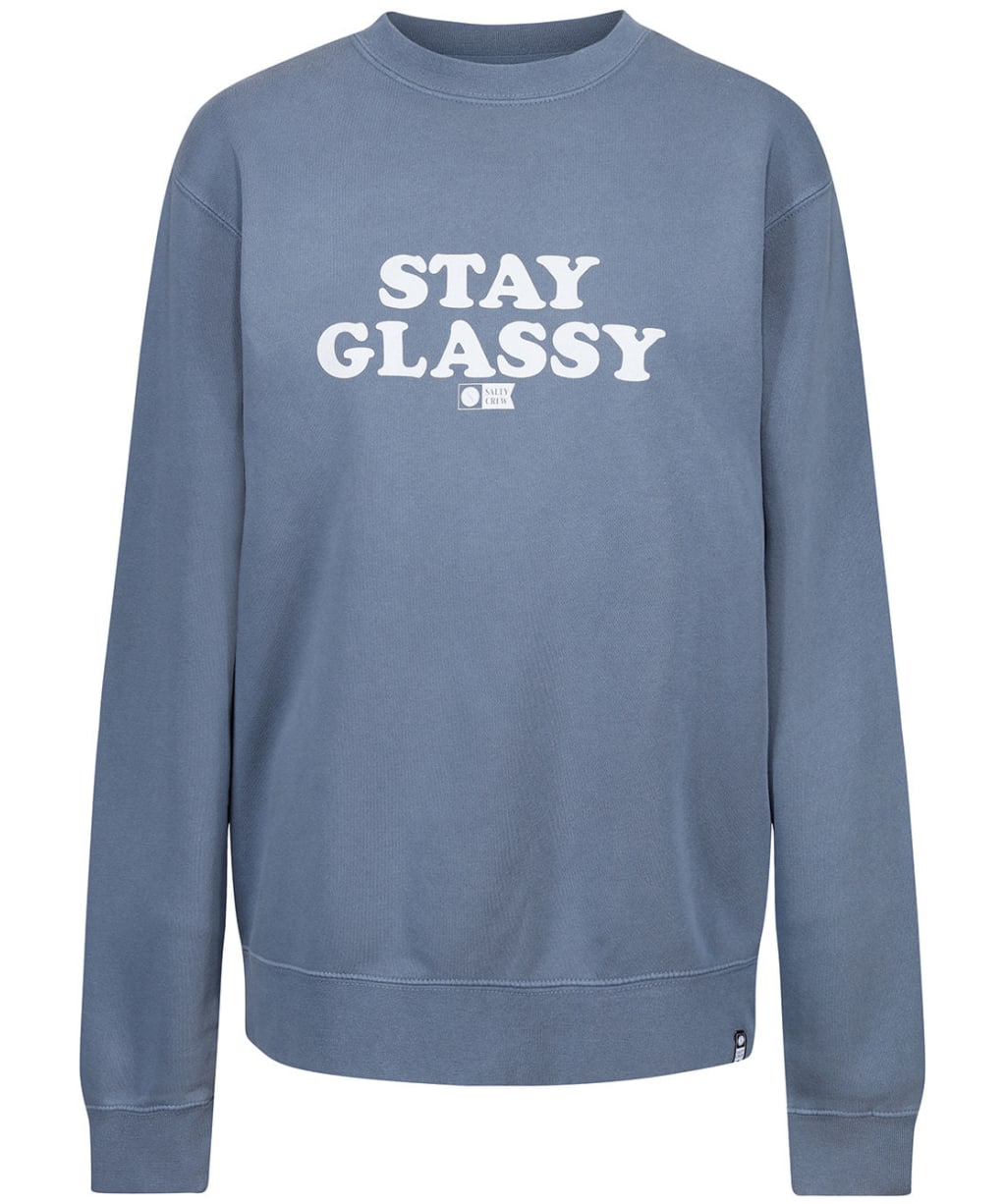 Women’s Salty Crew Stay Glassy Boyfriend Crew - Harbour Blue