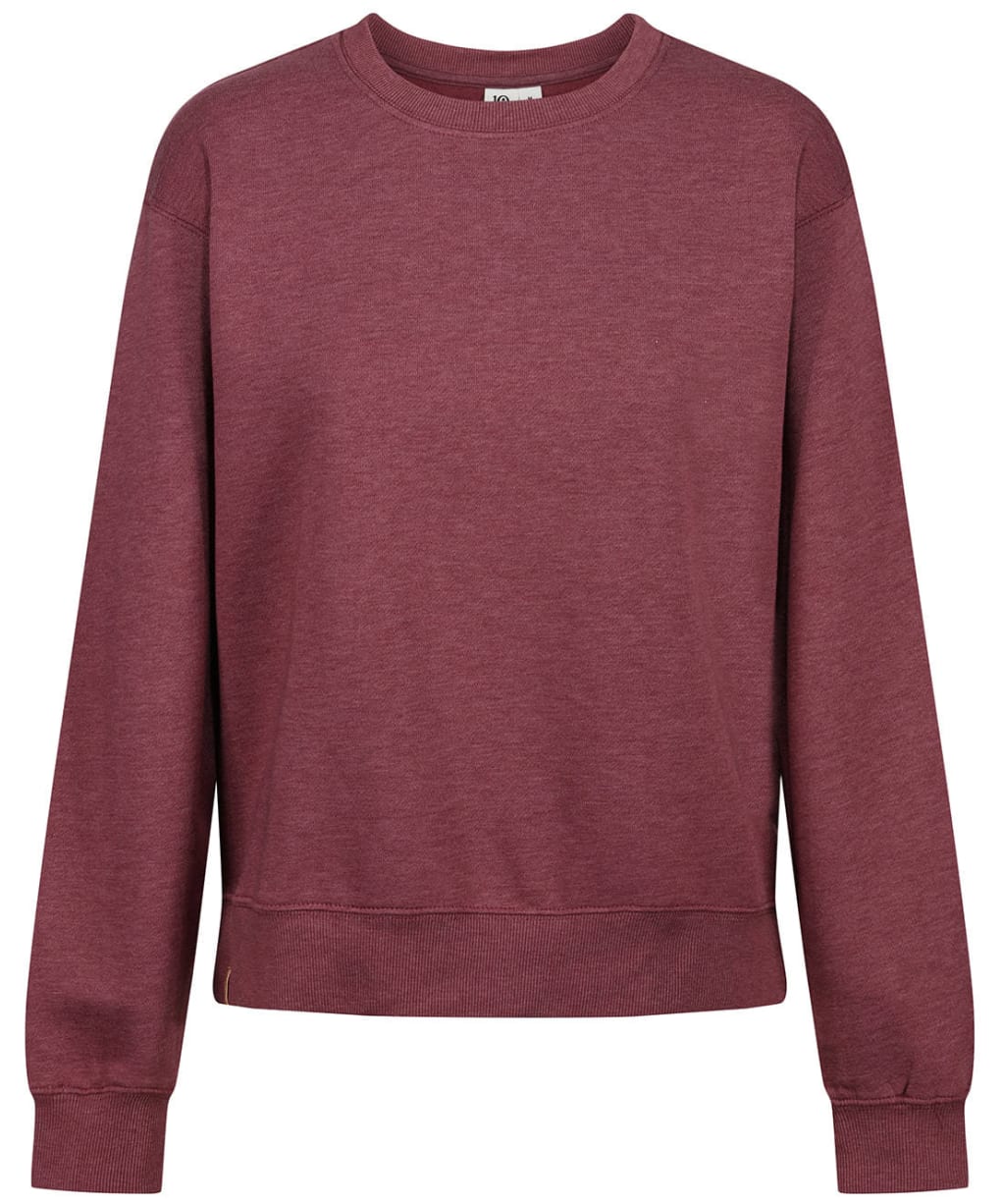 Women’s Tentree TreeFleece Boyfriend Crew Sweater - Crushed Berry 