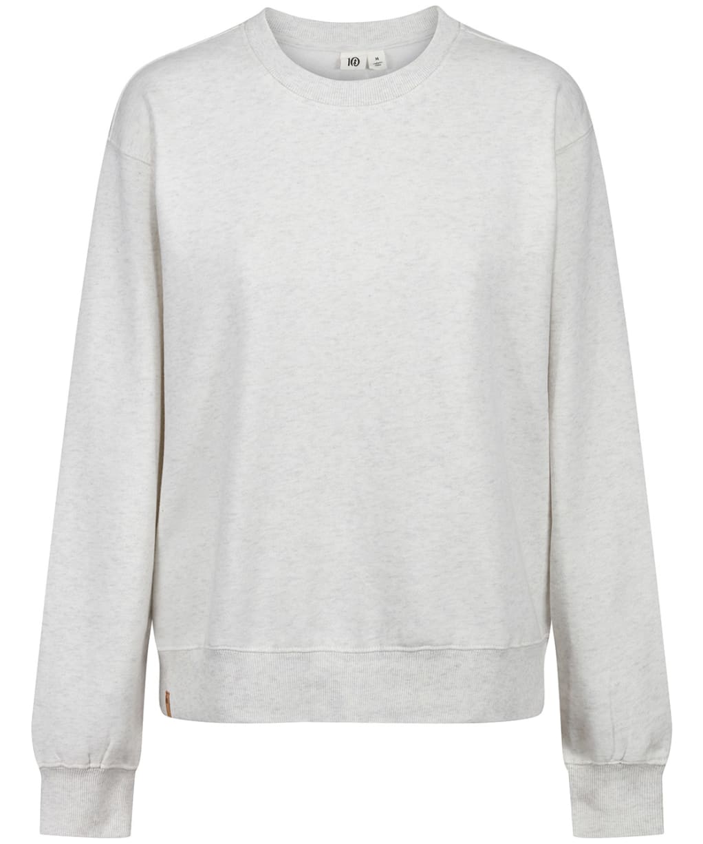 Women’s Tentree TreeFleece Boyfriend Crew Sweater - ELM WHITE HTHR