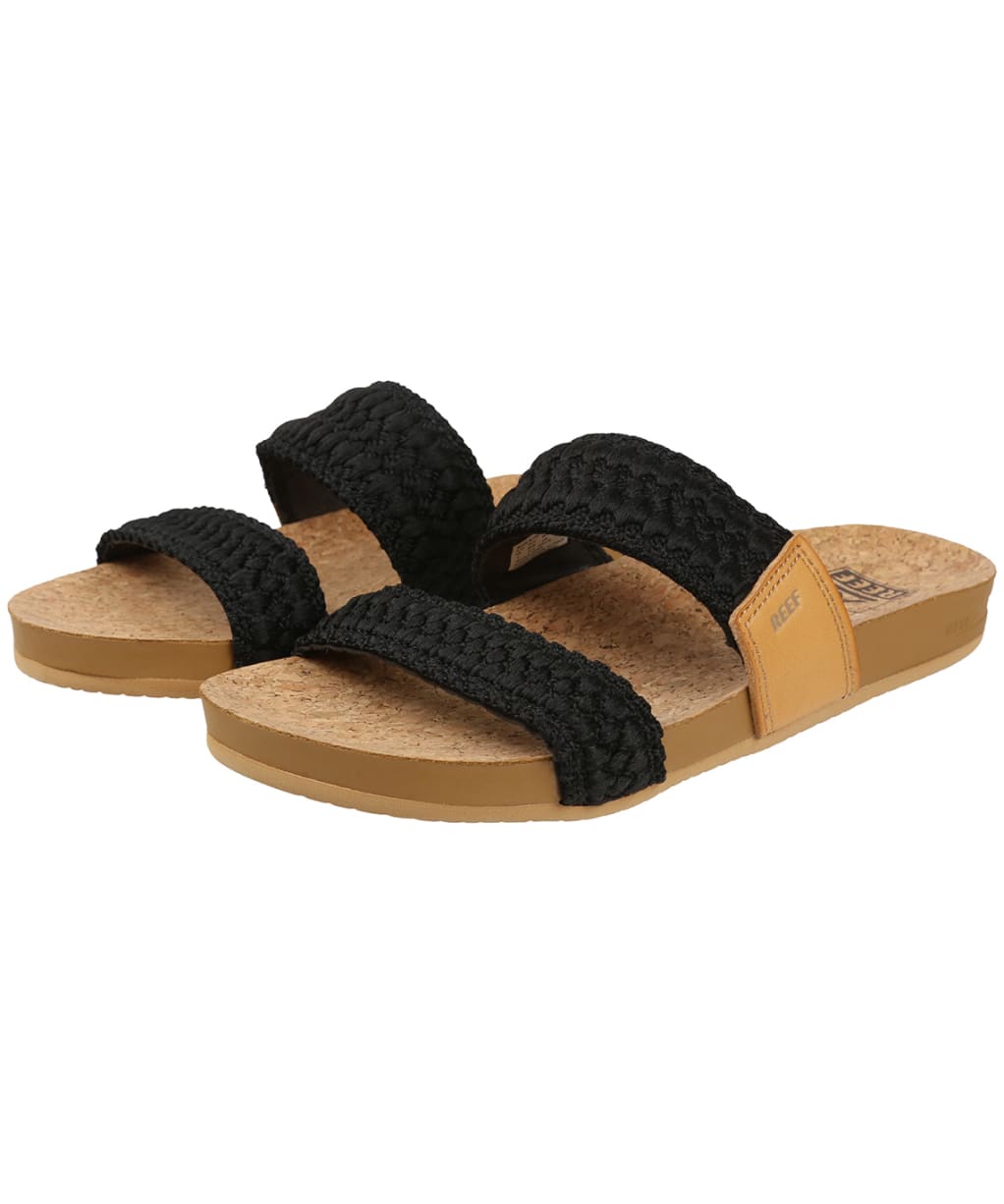Women’s Reef Cushion Vista Thread Sliders - Black