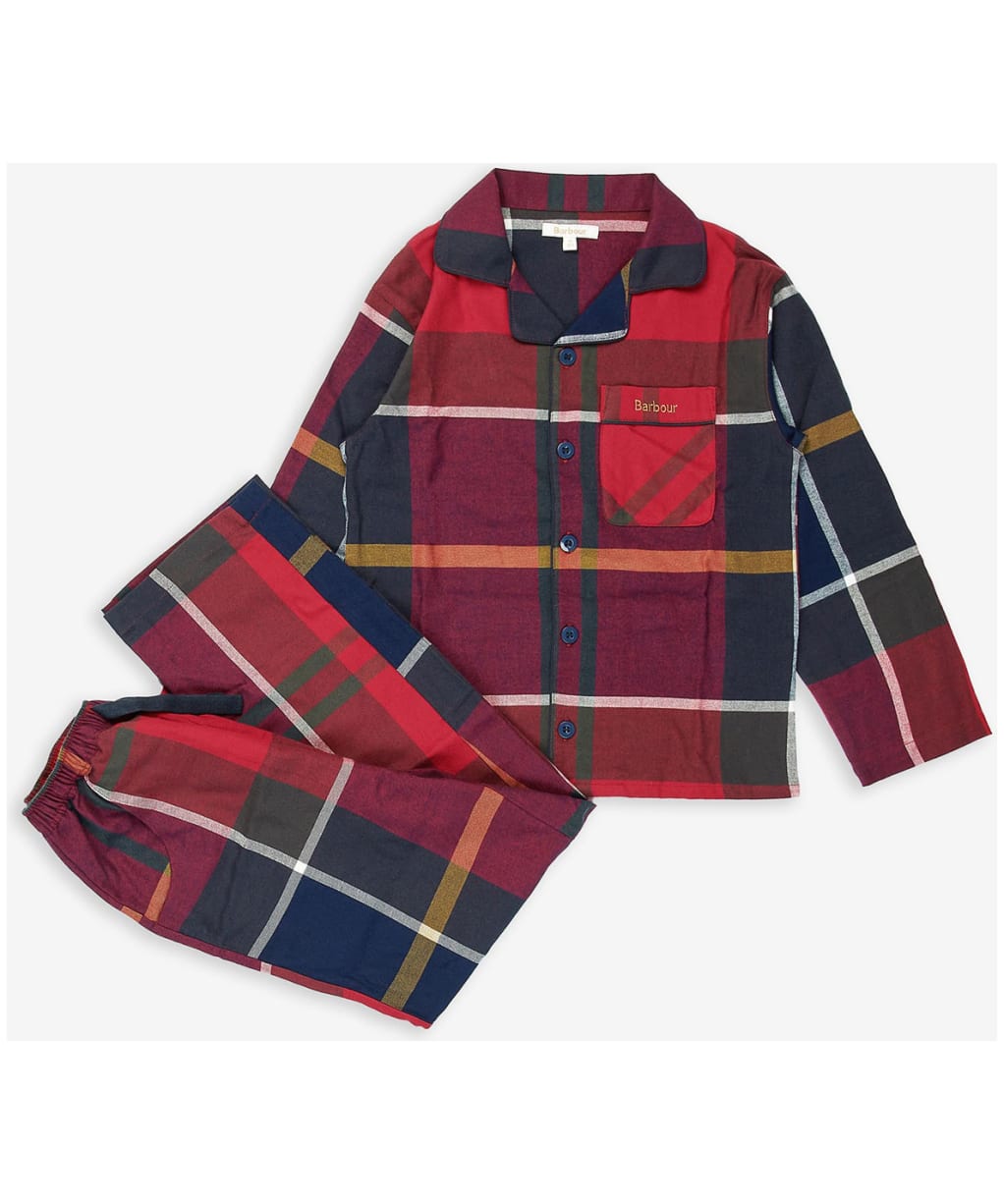 Children Christmas Pj Set                     - Red Tartan
