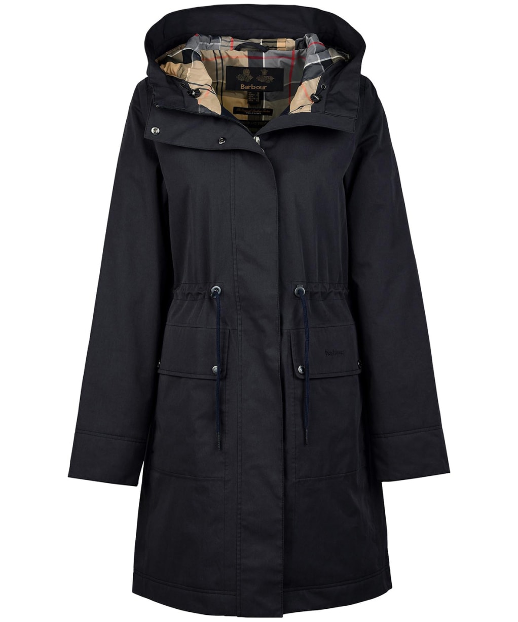 Women's Barbour Bowlees Waterproof Jacket - Dark Navy / Dress Tartan