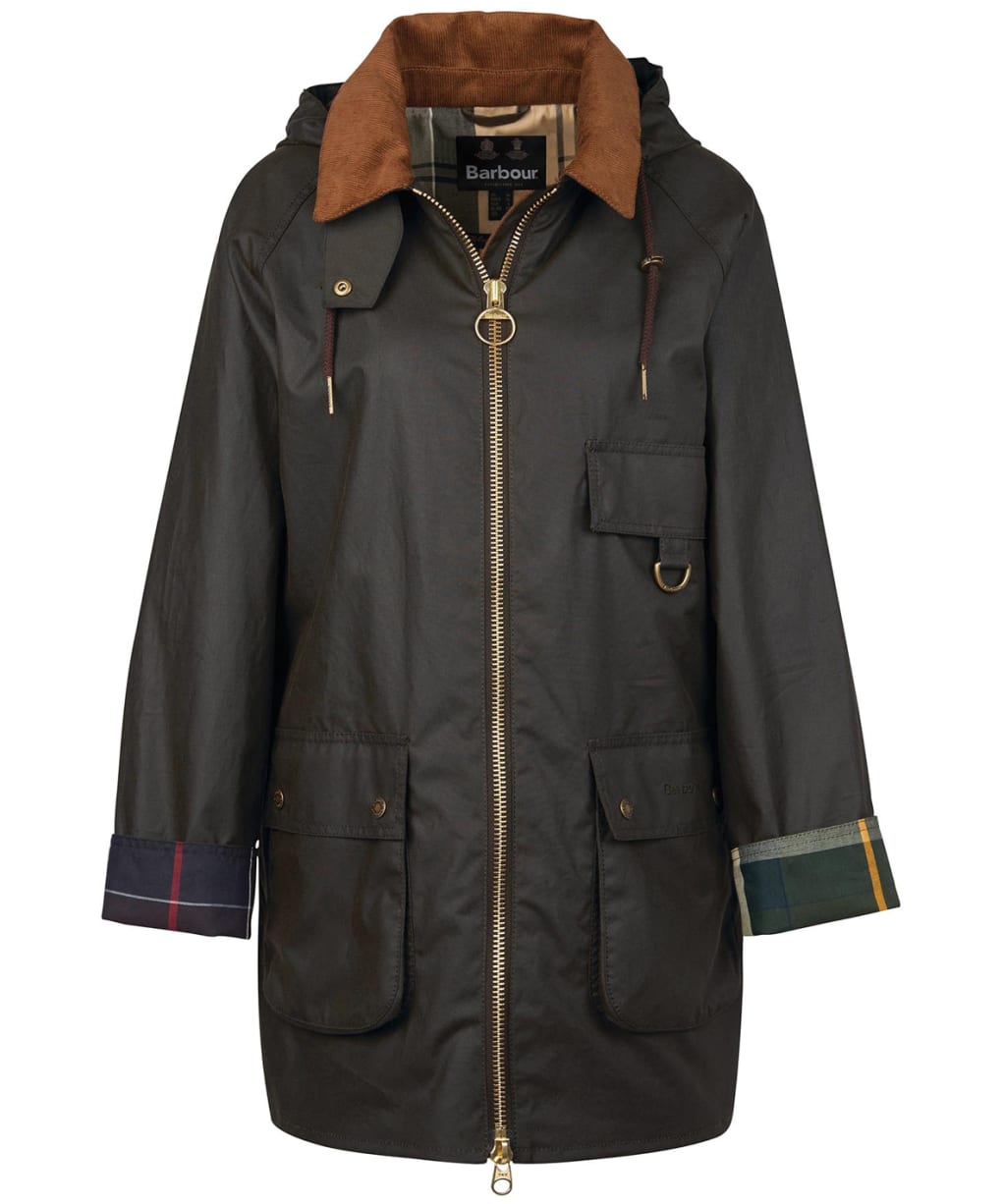 Women's Barbour Highclere Wax Jacket - Olive