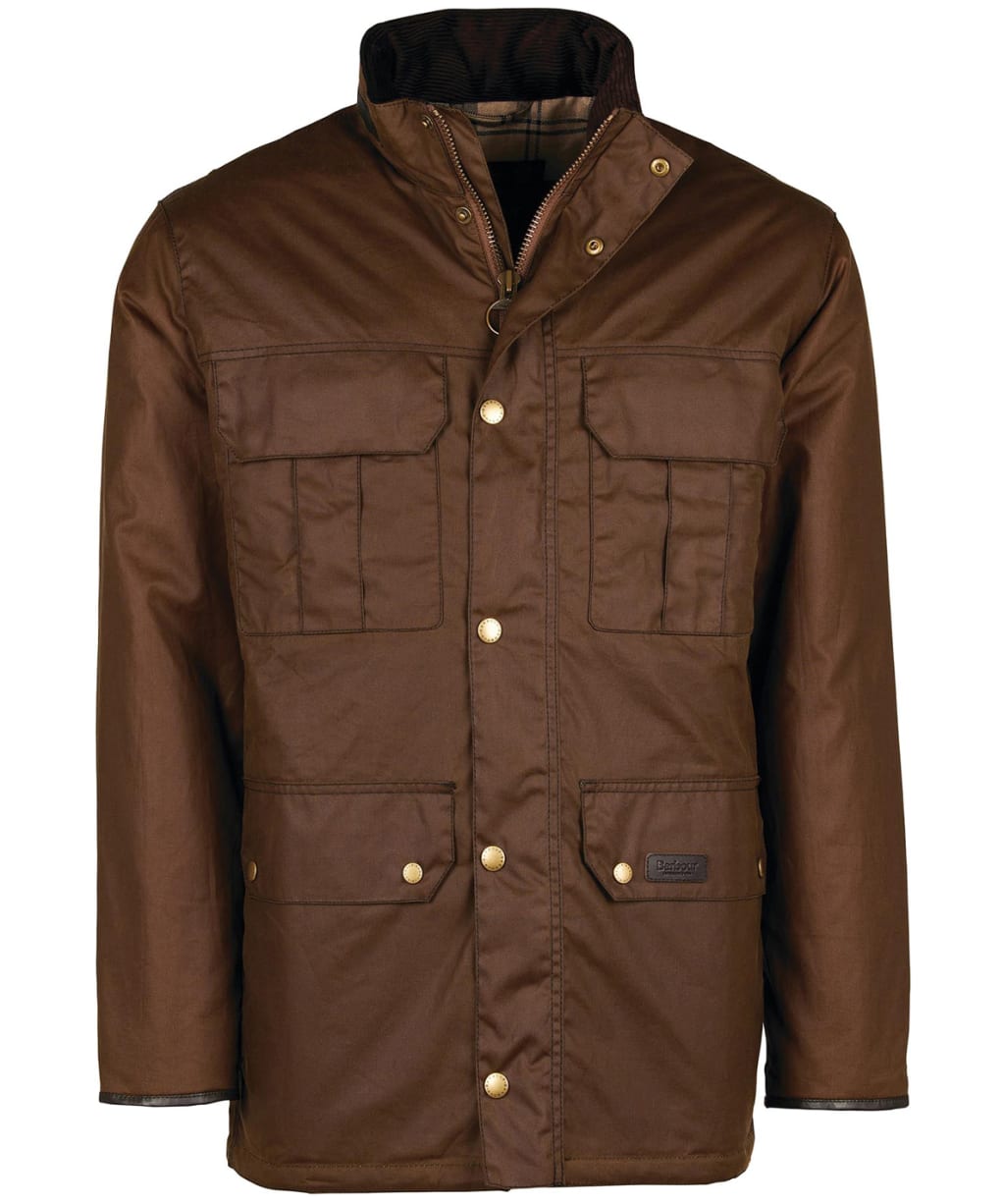 Men's Barbour Malcolm Wax Jacket - Brown