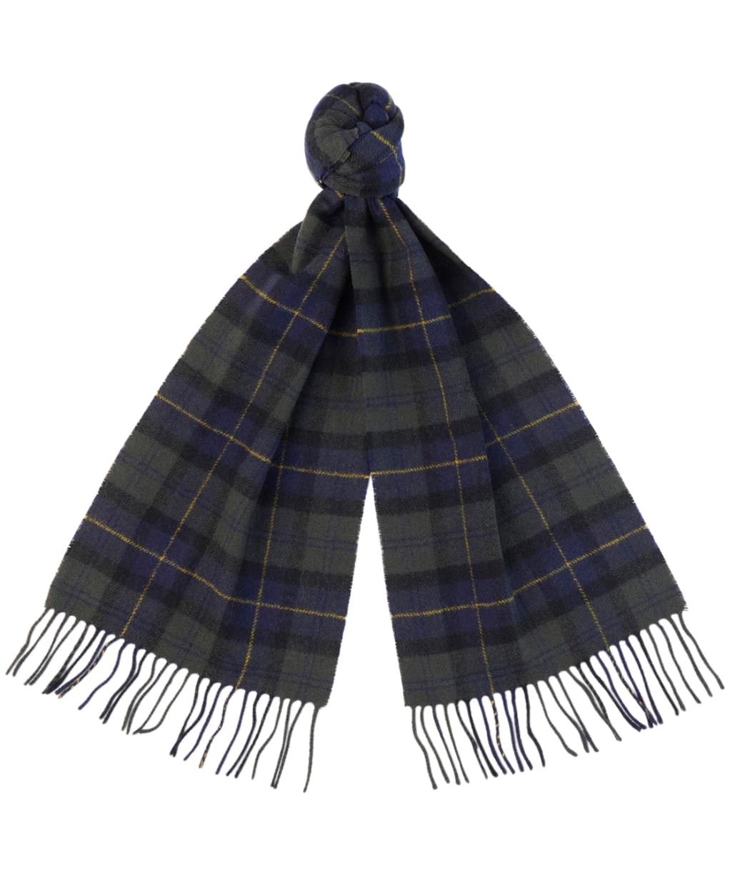 Tartan Lambswool Scarf                        - Olive Night