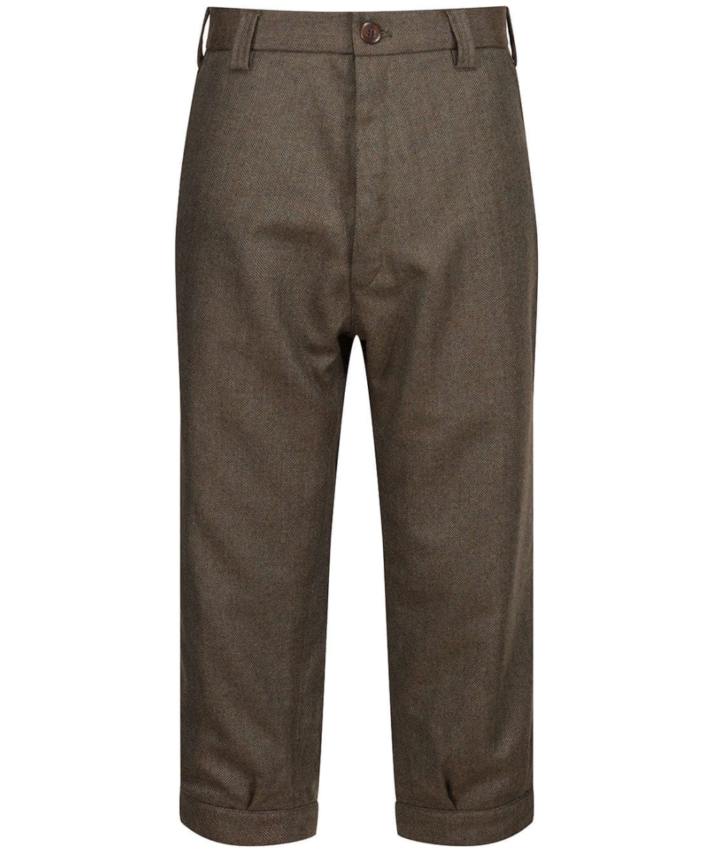 Men's Schöffel Ptarmigan Waterproof Tweed Plus Two's - Loden Green Herringbone Tweed