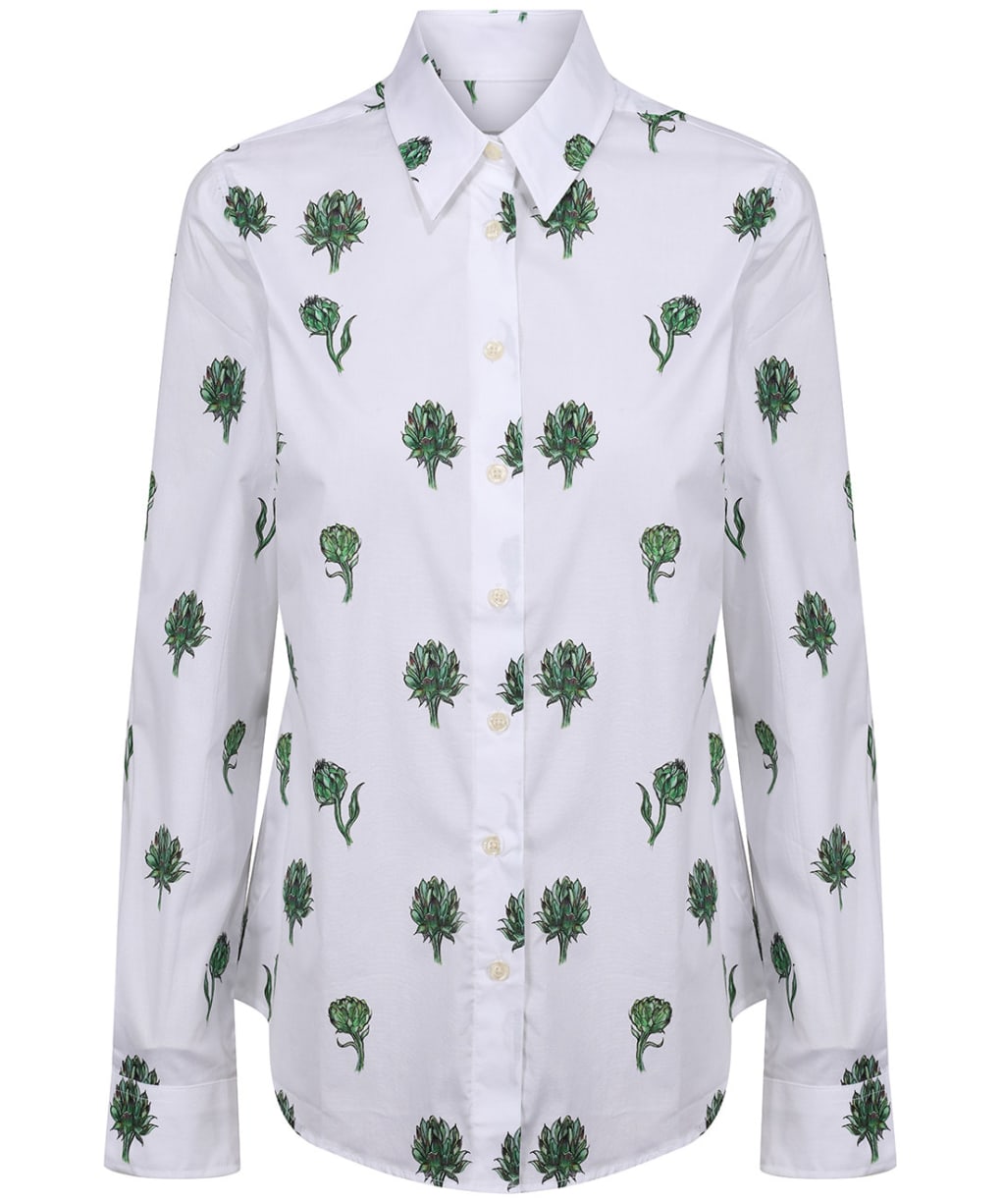 Women's Schoffel Norfolk Shirt - ARTICHOKE PRINT