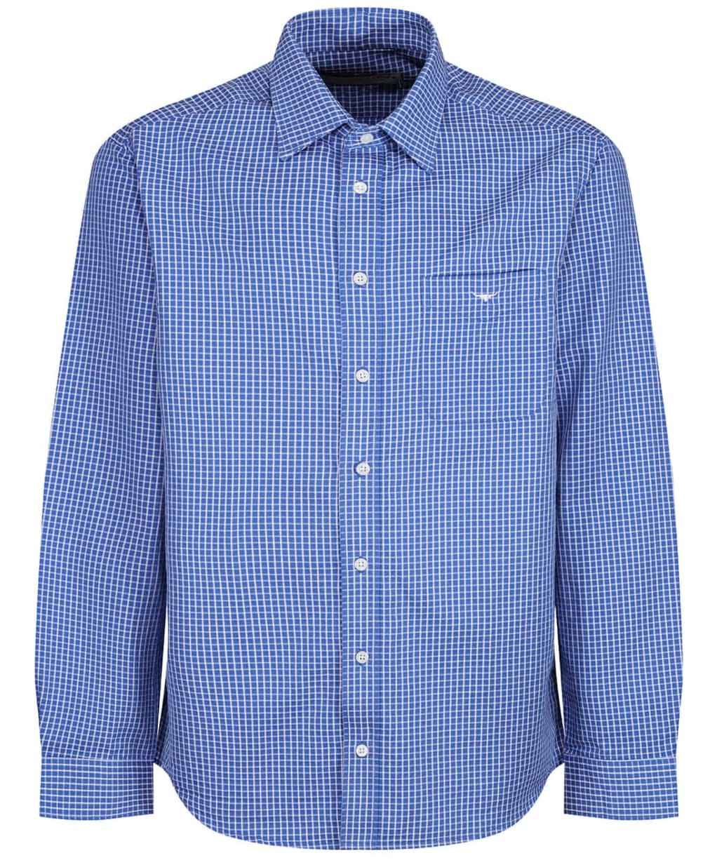 Men’s R.M. Williams Collins Shirt - White / Blue