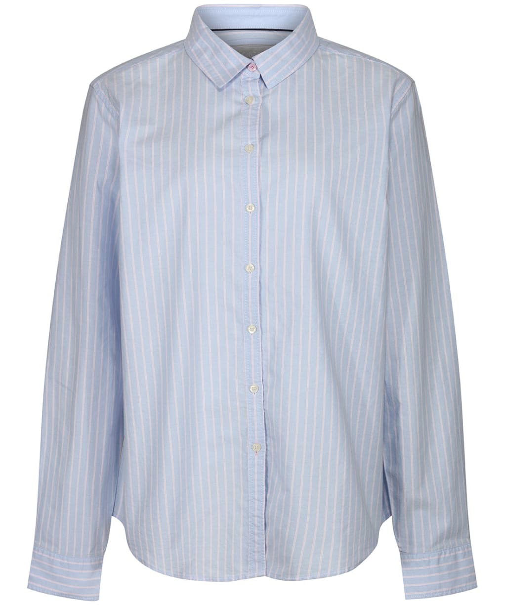 Women’s Schoffel Soft Oxford Shirt - Blue / Pink Stripe