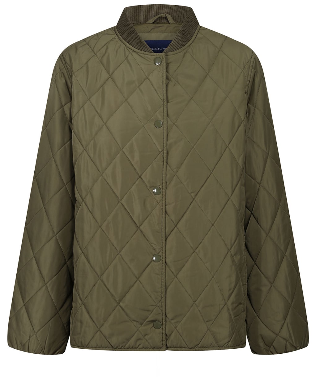 Gant Quilted Jacket - Hunter Green