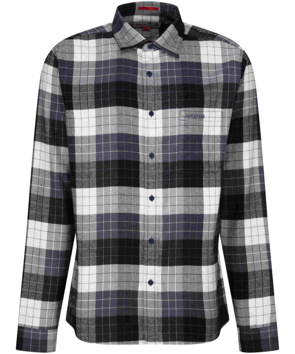 Men’s Musto Marina Plaid Long-Sleeved Shirt - TURBULENCE