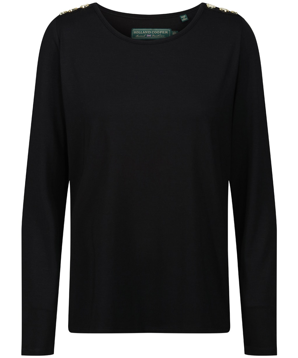 Women’s Holland Cooper Long Sleeve Crew Neck Tee - Black