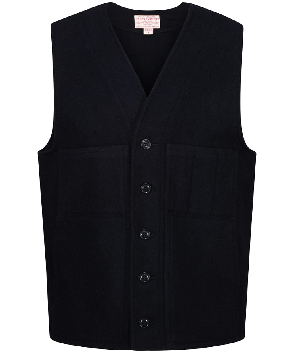 Men's Filson Mackinaw Wool Vest - Dark Navy