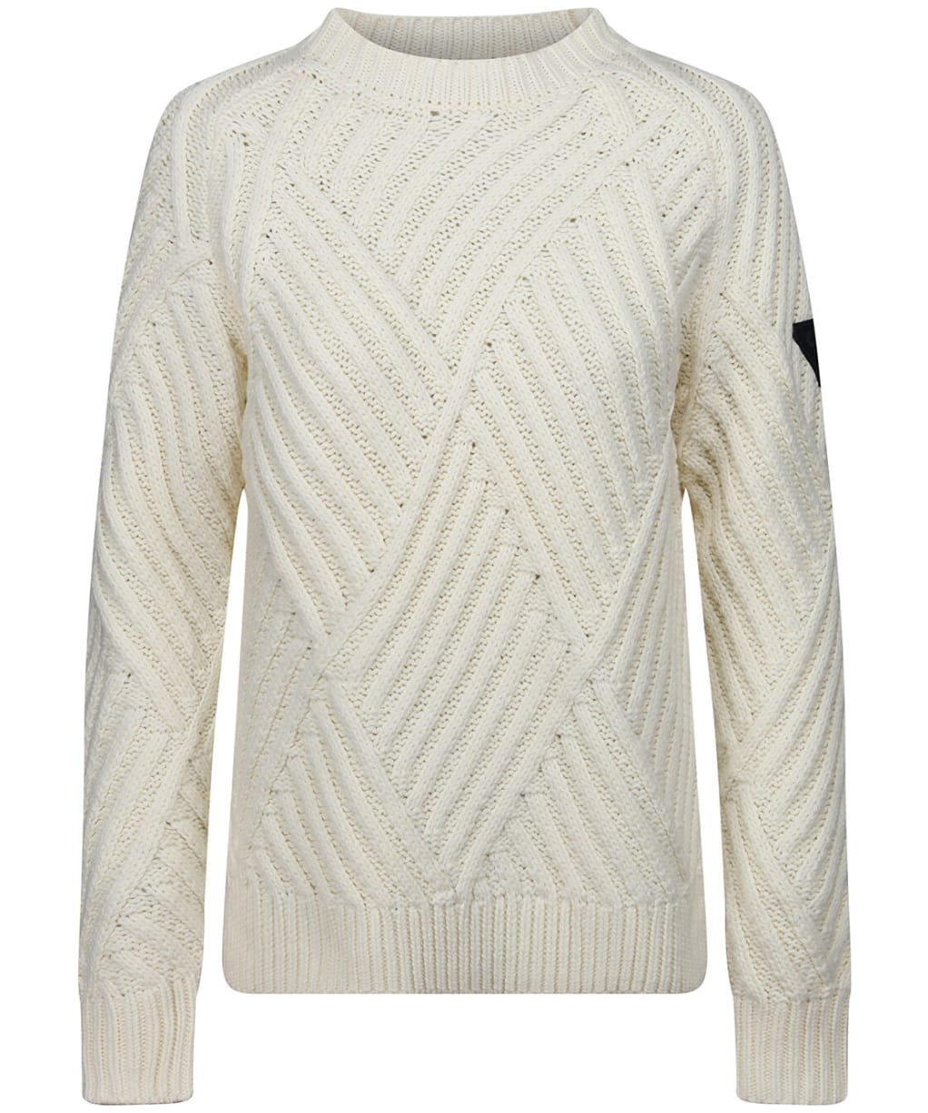 Women’s Musto Marina High Crew Neck Knit - Antique Sail White