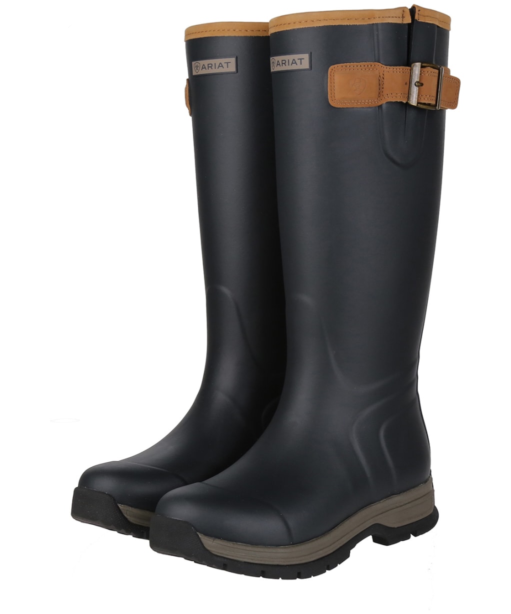 Women's Ariat Burford Insulated Wellington Boots - Navy