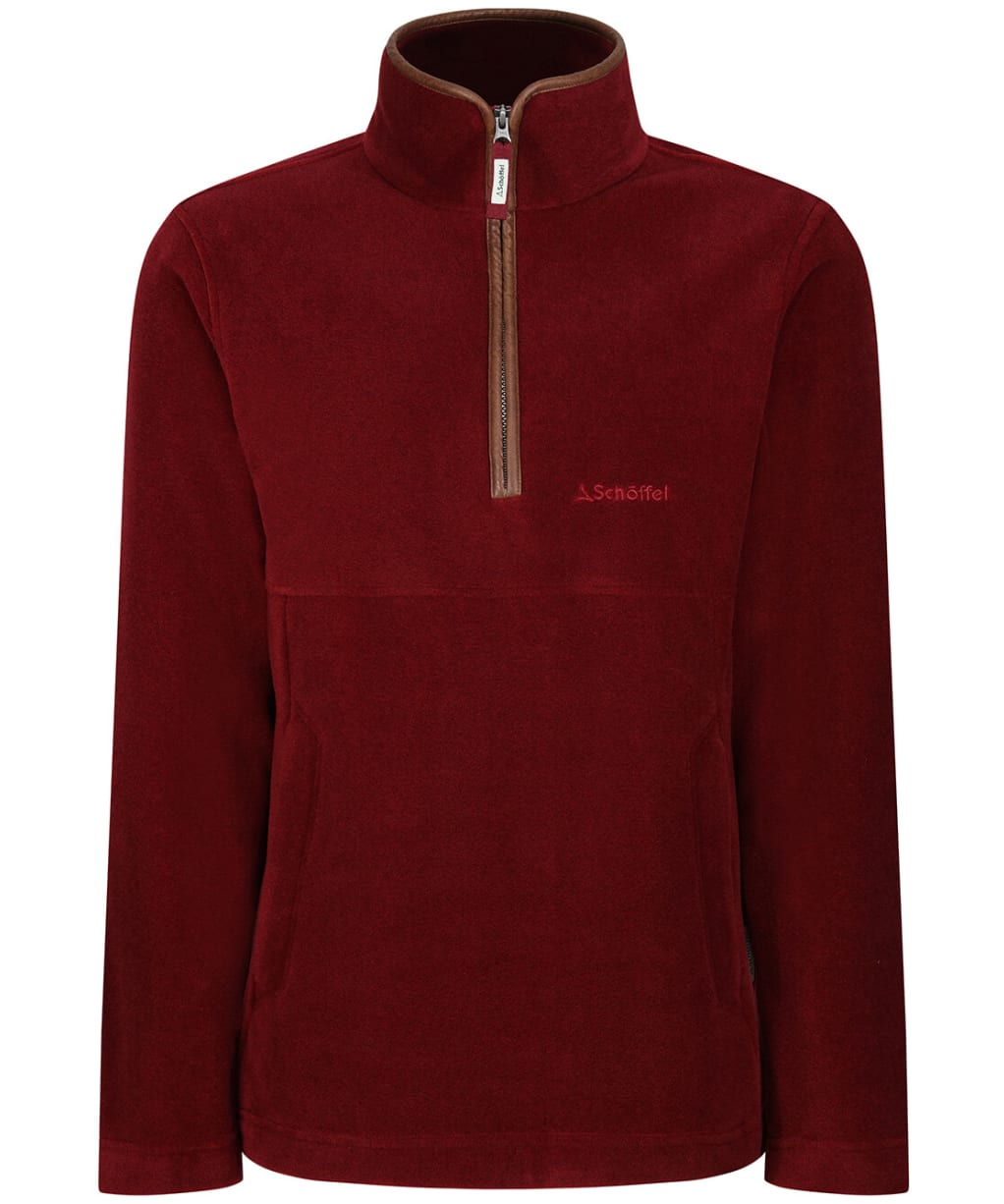 Men's Schoffel Berkeley 1/4 Zip Fleece - Claret