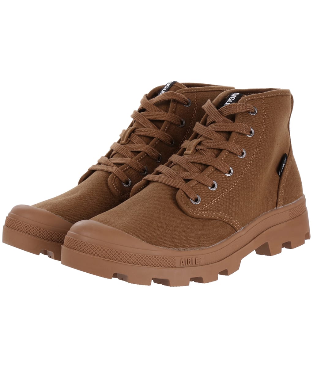 Men’s Aigle Tenere Canvas Shoes - Marron