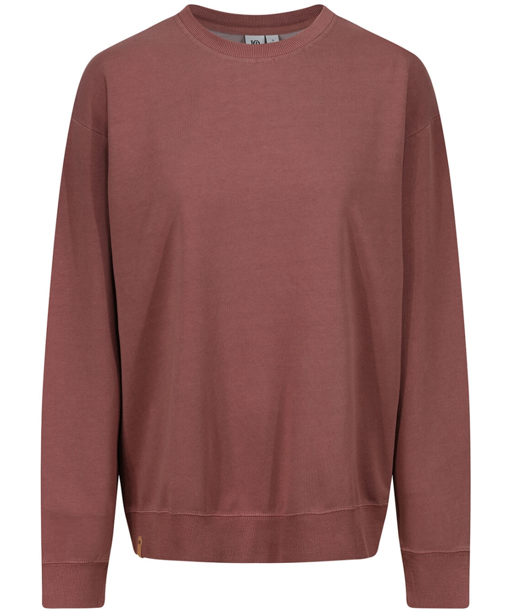 Women’s Tentree French Terry Oversized Crew - MESA RED