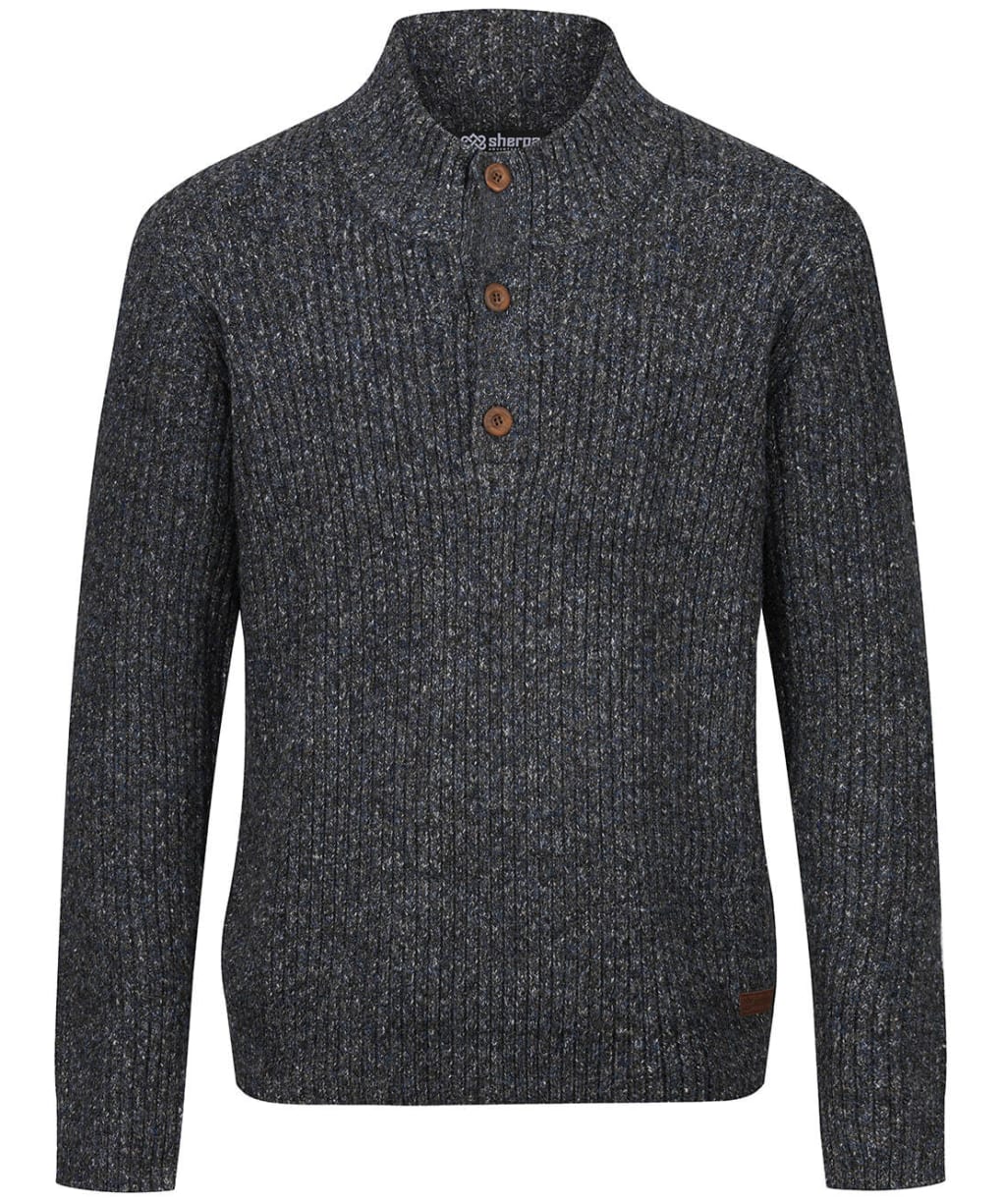 Men’s Sherpa Ranga Button Mock Neck - Kharani Grey
