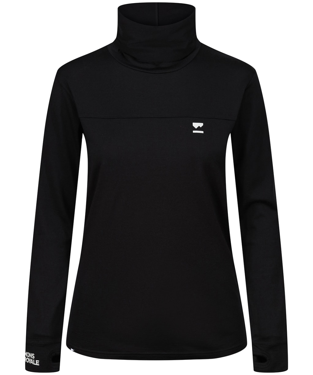 Women’s Mons Royale Yotei BF High Neck Top - Black