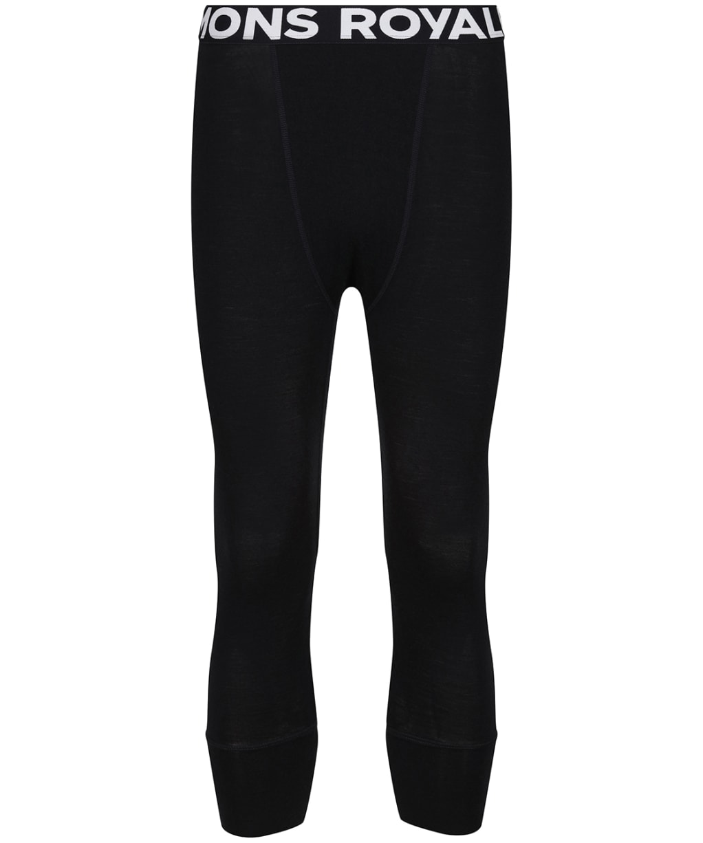 Men’s Mons Royale Cascade Merino Flex 200 3/4 Leggings - Black
