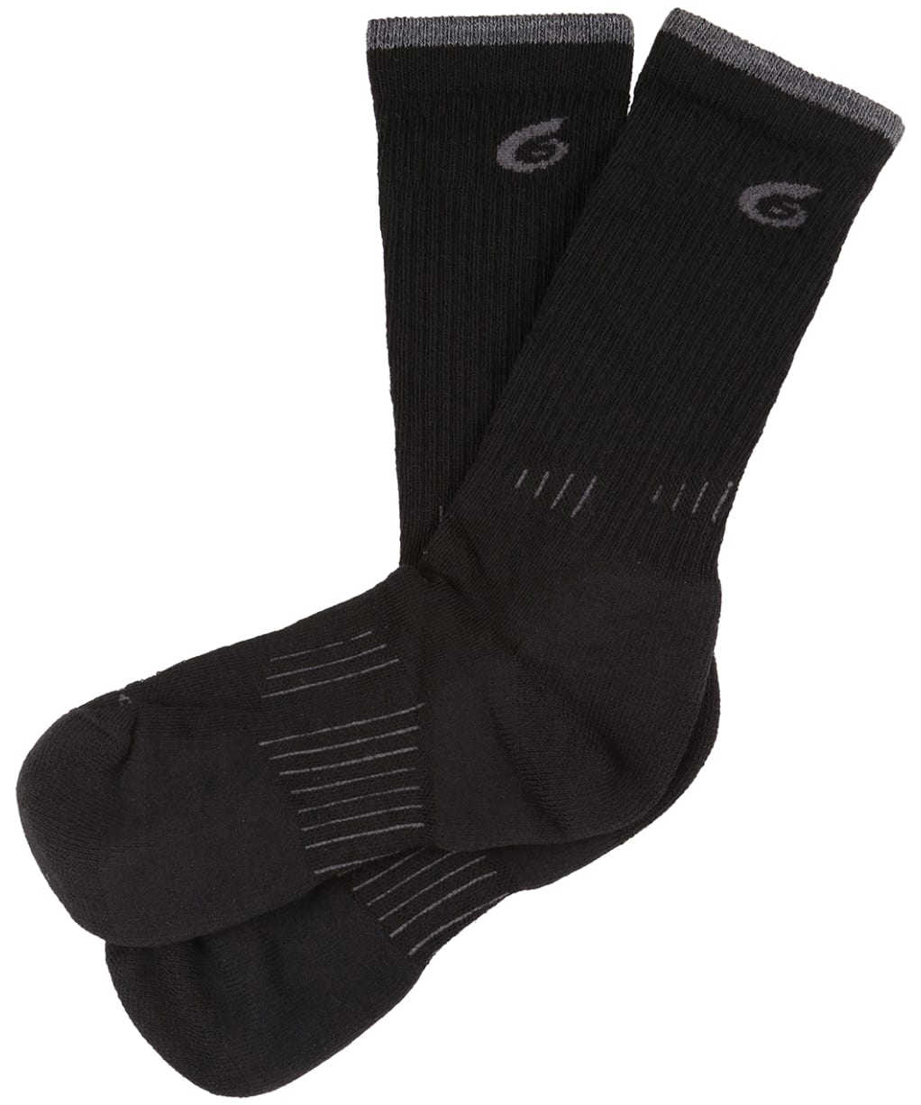 Men's Point6 Hiking Essential Light Crew Socks - Black
