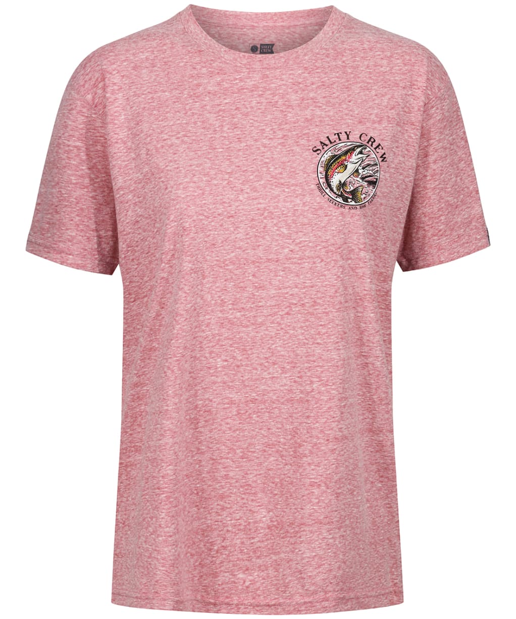 Women’s Salty Crew Rainbow Boyfriend T-Shirt - Vintage Red