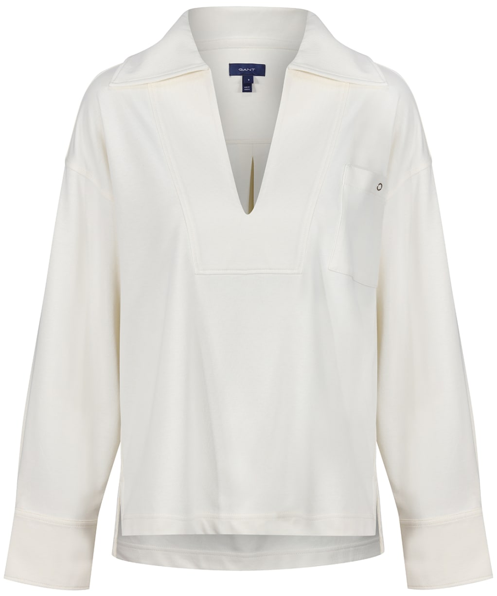 Women's GANT D2. Sailor Rugger Sweat - Cream