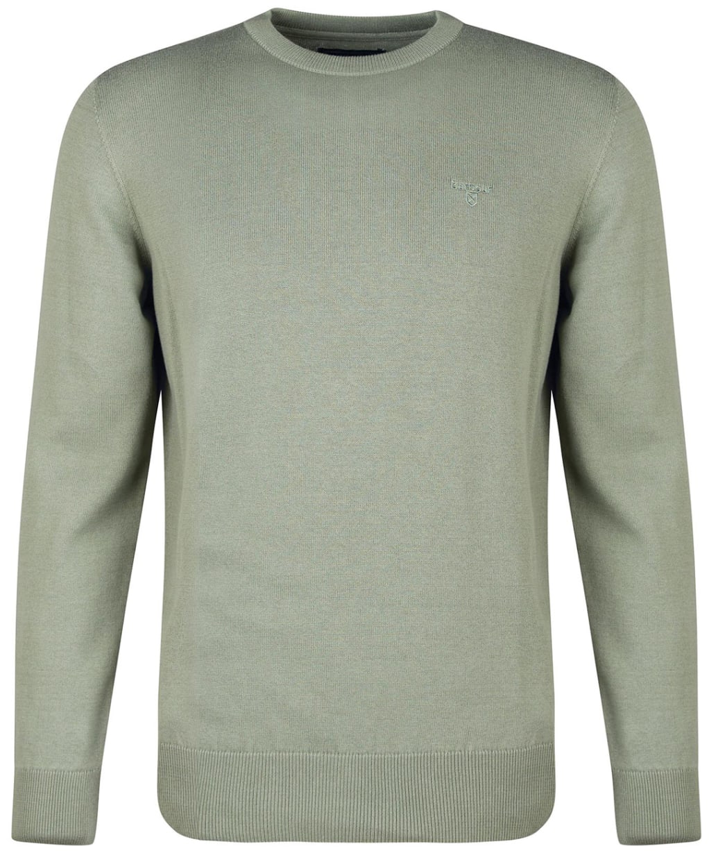 Men's Barbour Pima Cotton Crew Neck Sweater - Agave Green