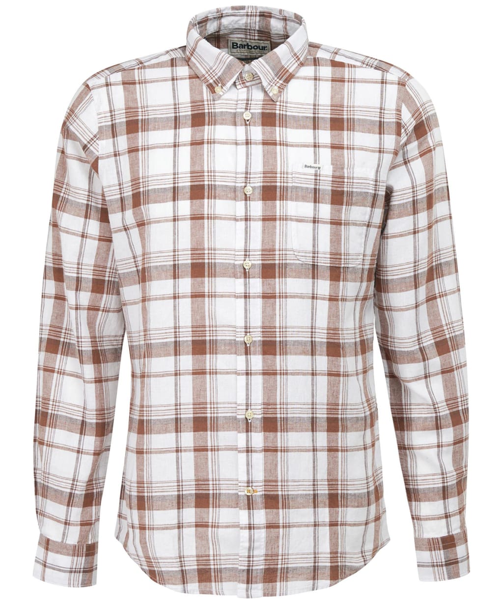 Men's Barbour Ezra Tailored Shirt - Rust