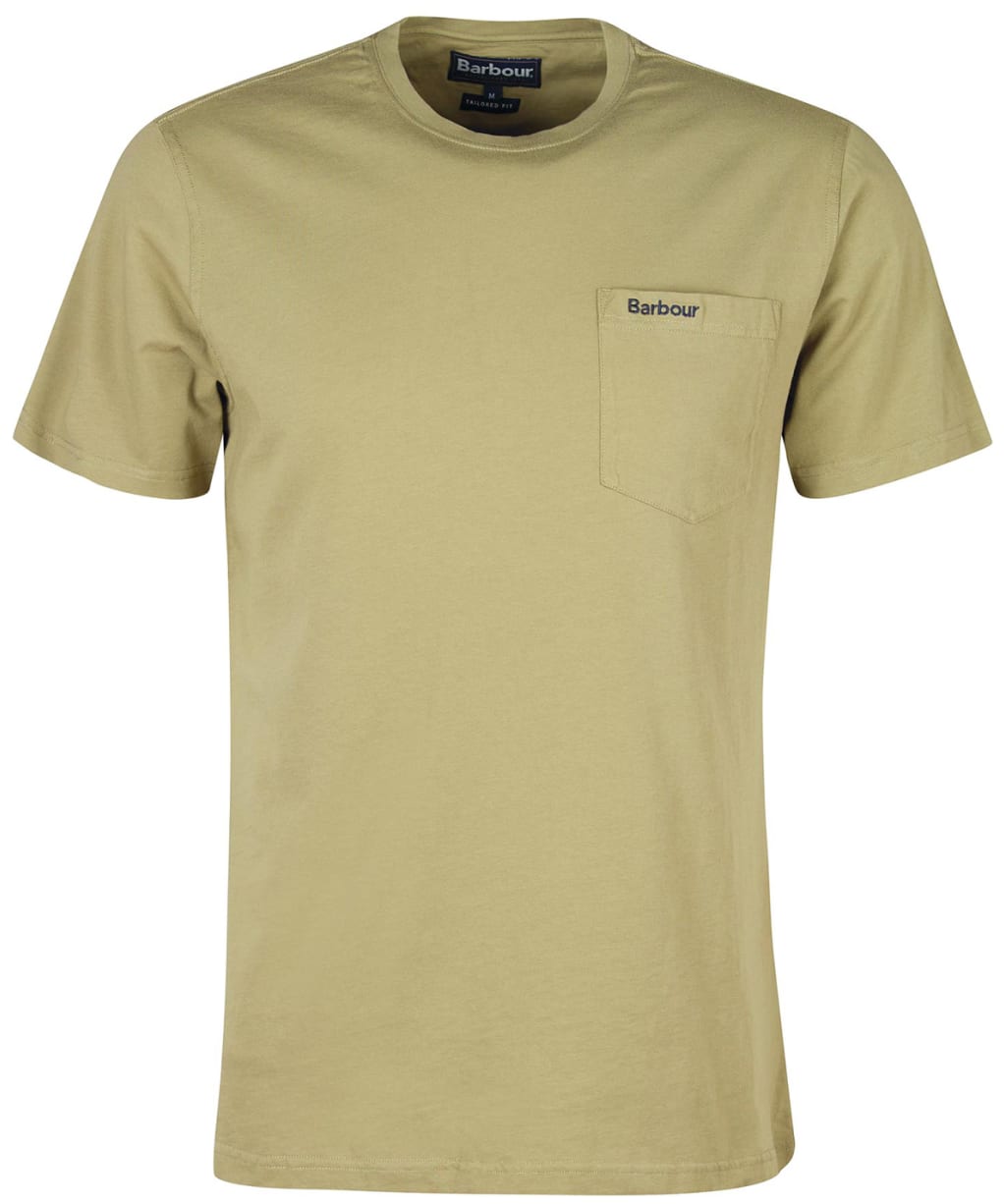 Men's Barbour Langdon Pocket T-Shirt - Bleached Olive