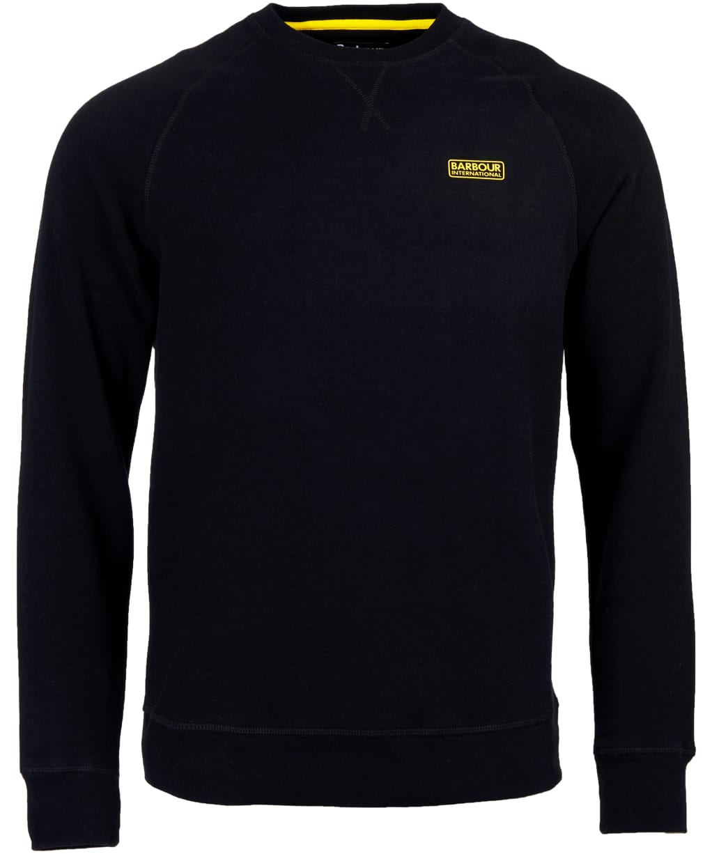 Men's Barbour International Essential Crew Neck Sweat - Black