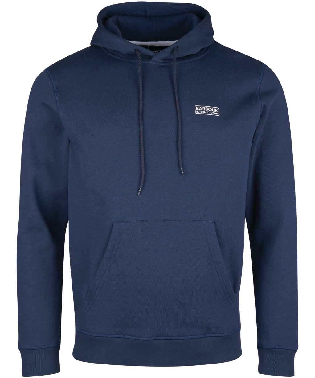 Men's Barbour International Small Logo Hoodie - Navy