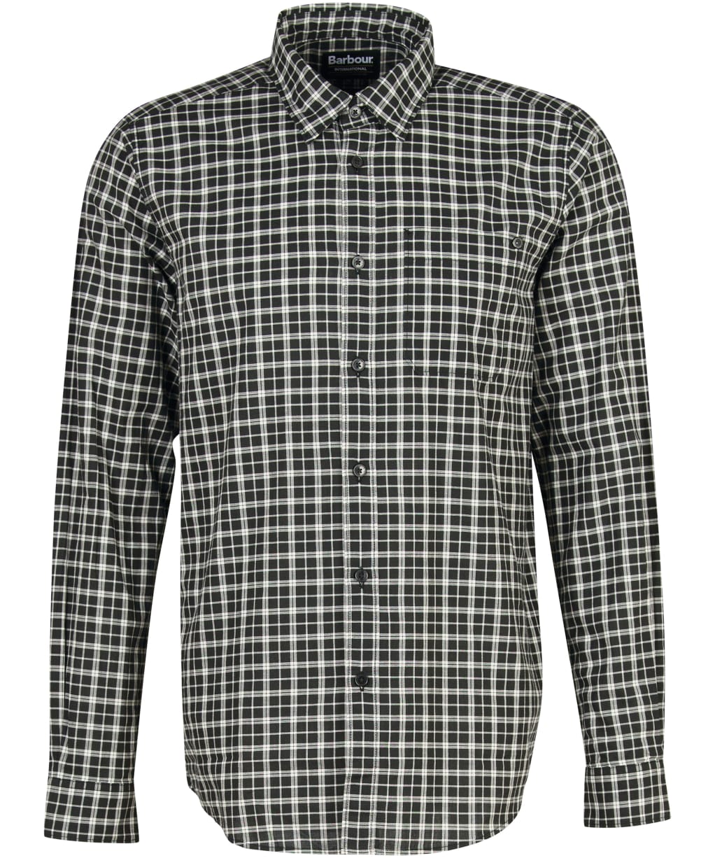 Men's Barbour International Mccloud Shirt - Black / Whisper White