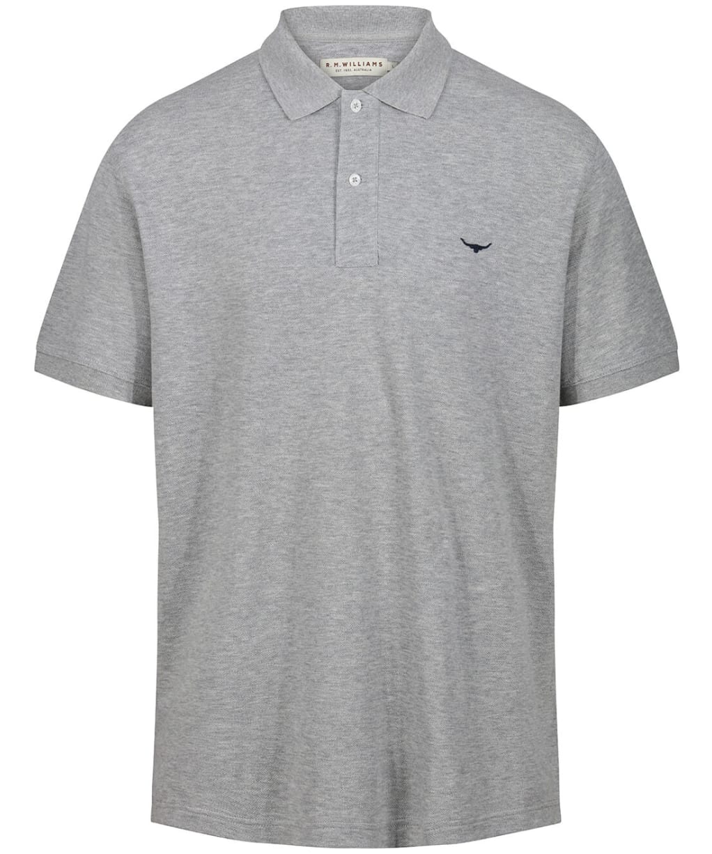 Men's R.M. Williams Rod Polo Shirt - Grey Marl