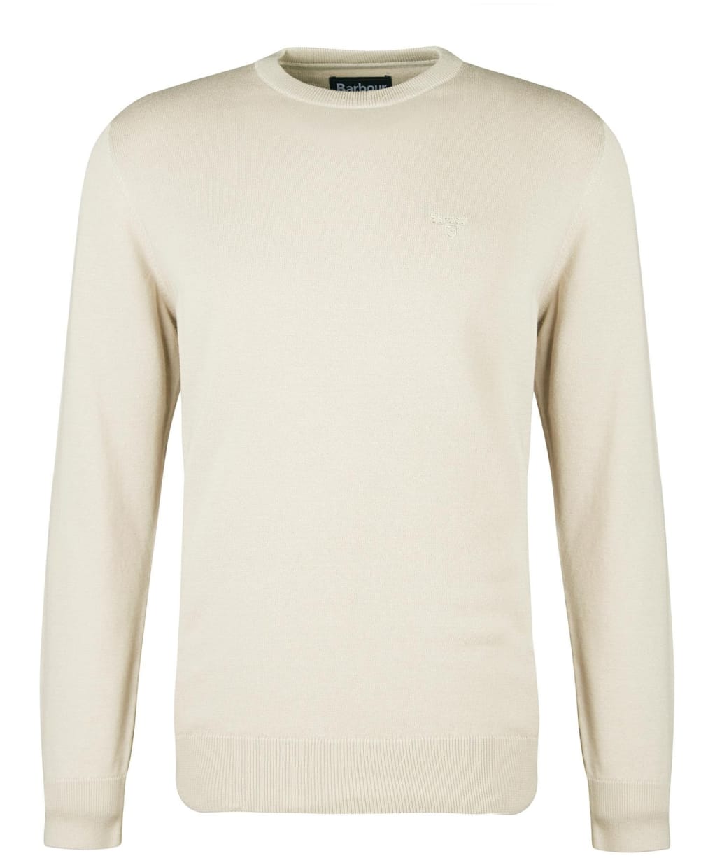 Men's Barbour Pima Cotton Crew Neck Sweater - Mist