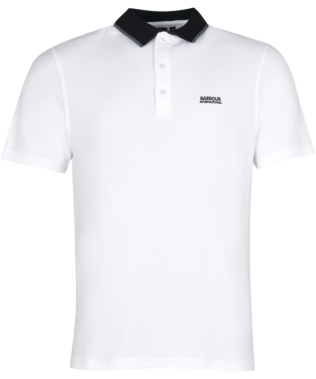 Men's Barbour International Crosby Polo Shirt - White