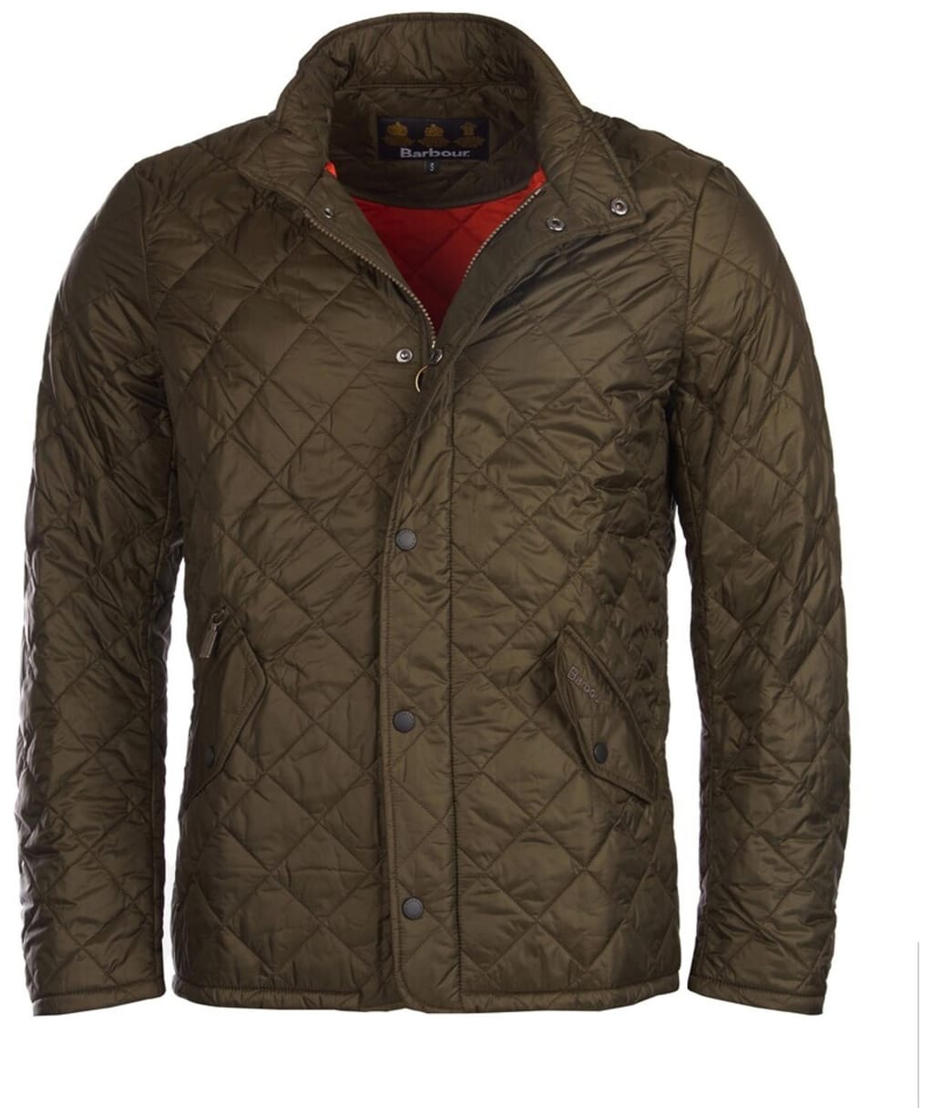 Men's Barbour Flyweight Chelsea Quilted Jacket - Olive