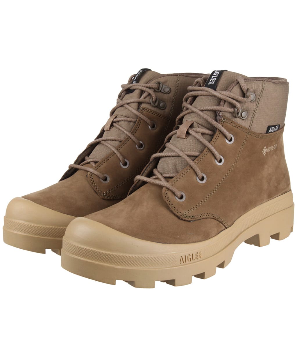 Men’s Aigle Tenere Leather Gore-tex Shoes - Chestnut