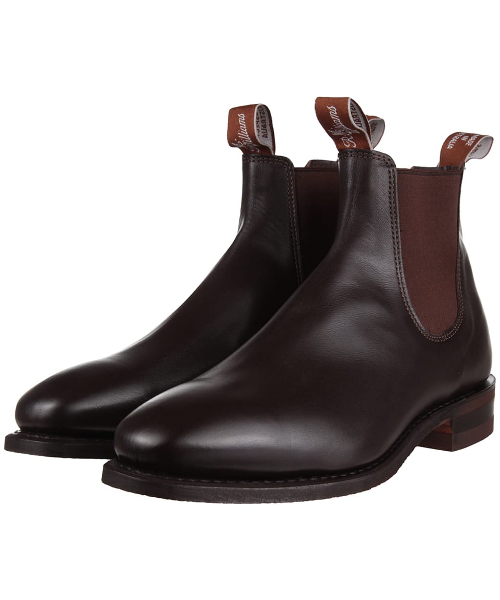 R.M. Williams Comfort Craftsman Boots - Kangaroo leather, comfort rubber sole - G (Regular) Fit - Chestnut
