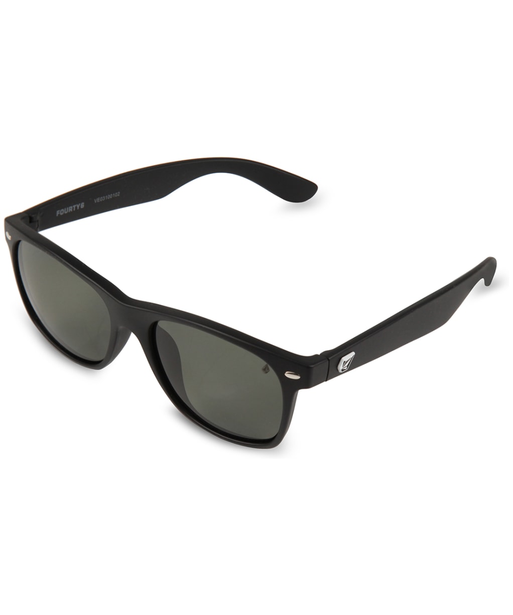 Men's Volcom Fourty6 Sunglasses - Matte Black - Gray Polarized - Grey Polarized