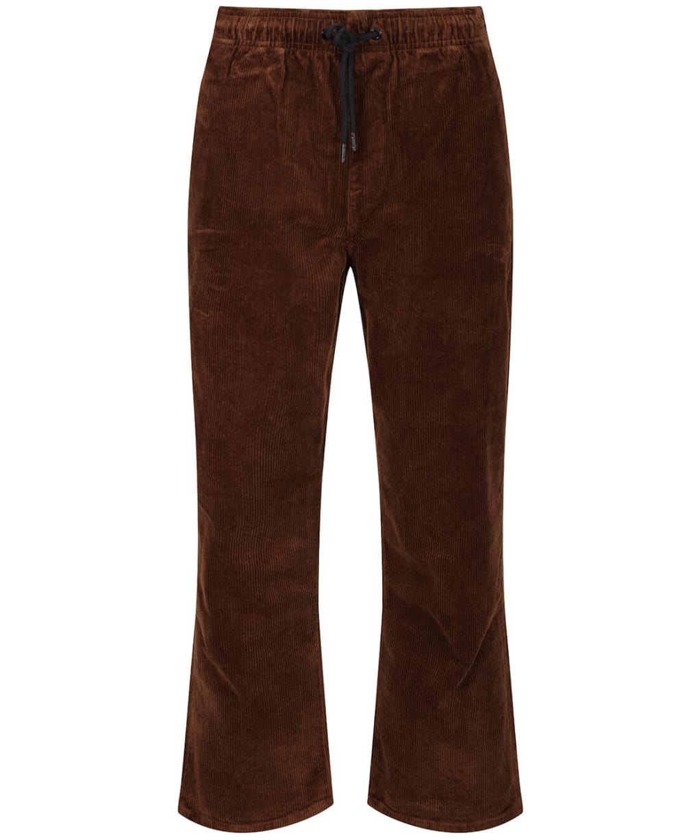 Men's Volcom Outer Spaced Cord Elastic Waist Pant - Burro Brown