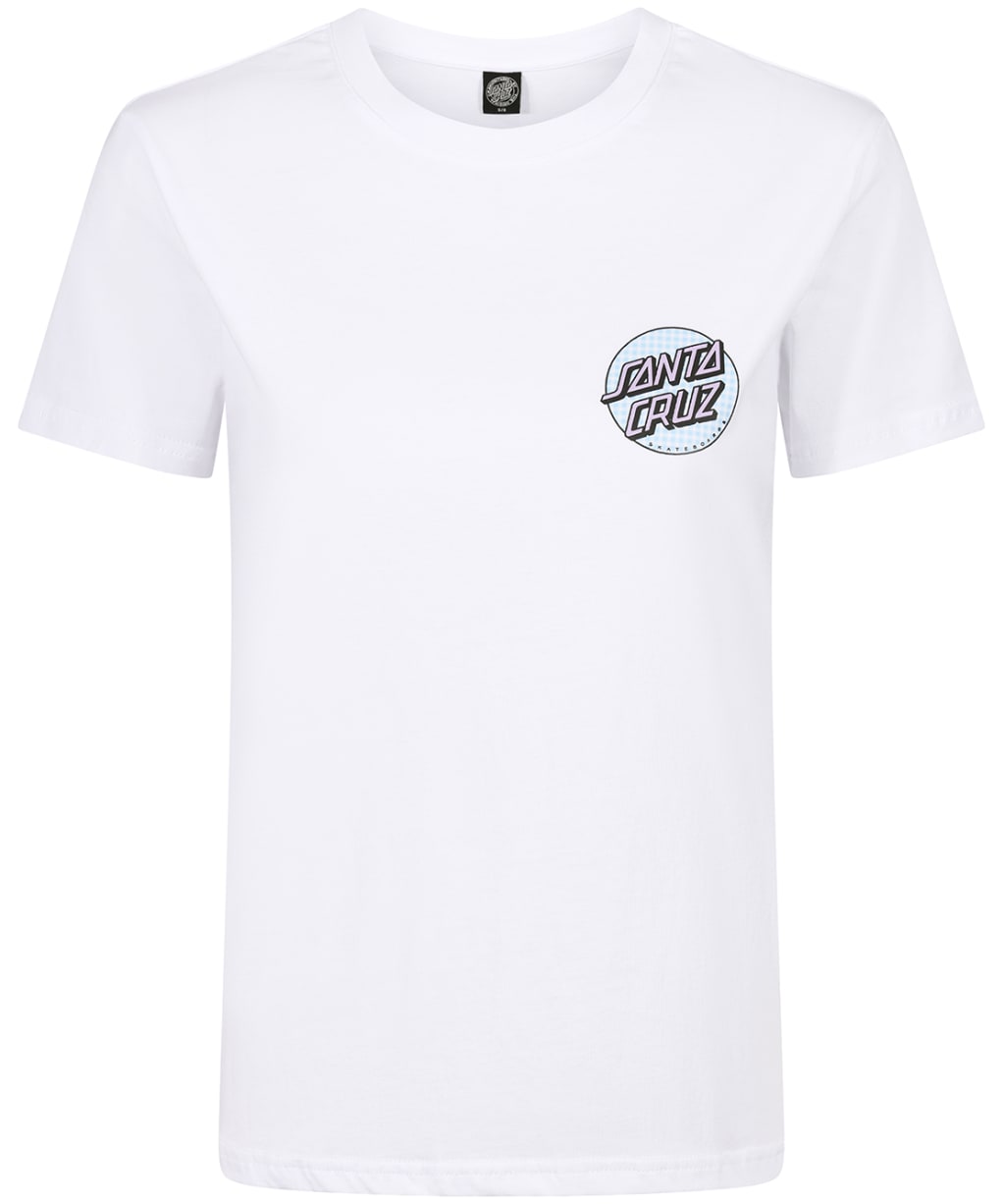 Women's Santa Cruz Gingham Dot T-Shirt - White