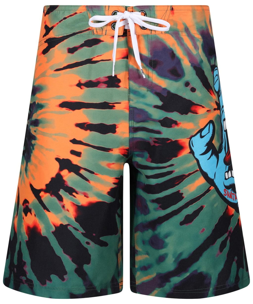 Men's Santa Cruz Screaming Hand Boardshort - Black / Orange / Green