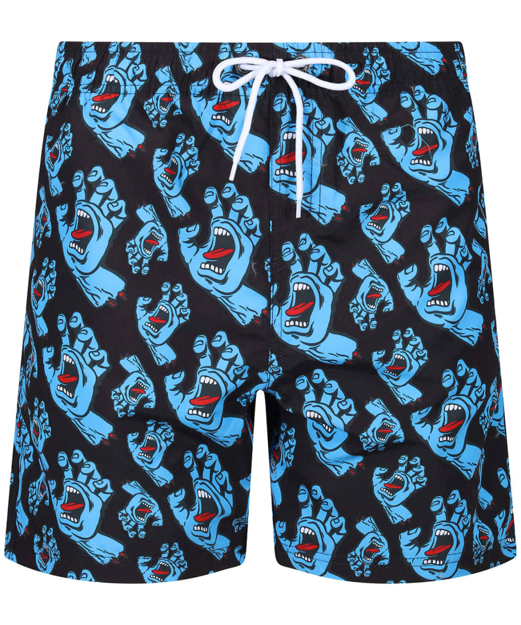 Men's Santa Cruz Hands All Over Swimshort - Black