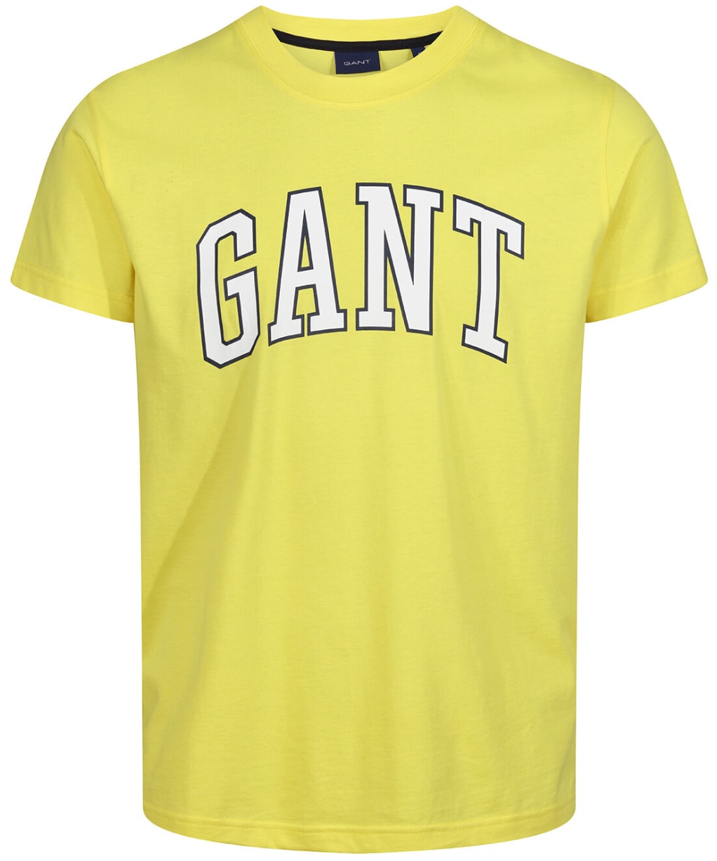 Men's GANT Archive Shield Embroidery T-Shirt - Sun Yellow