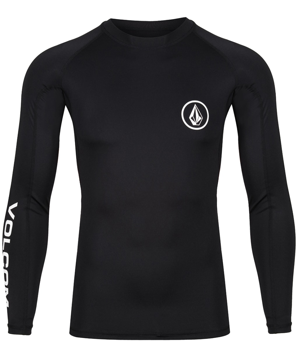 Men's Volcom Lido Solid Rashguard LS - Black
