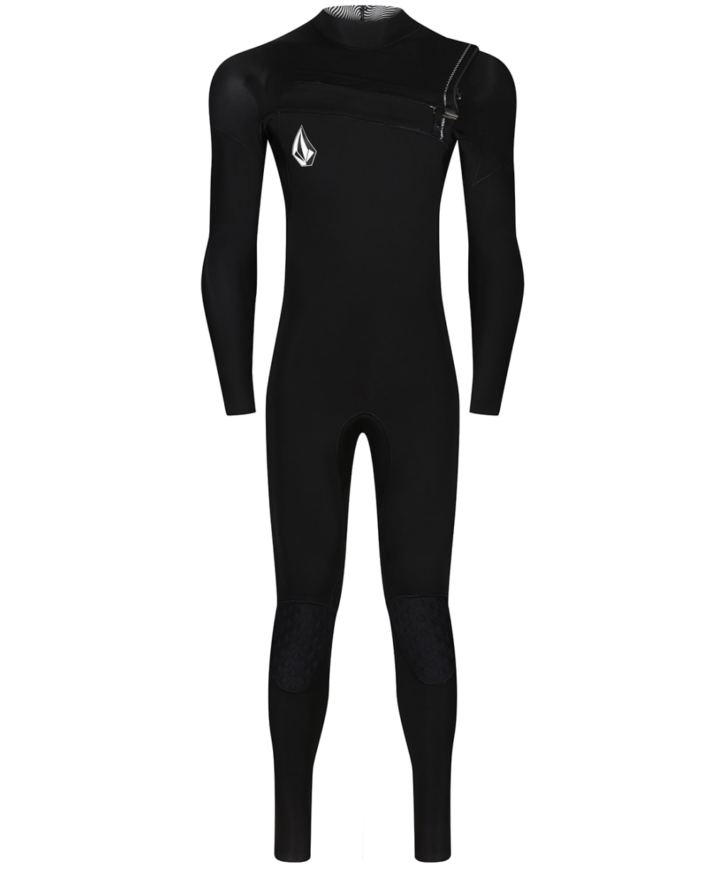 Men's Volcom 3/2Mm Chest Zip Fullsuit - Black