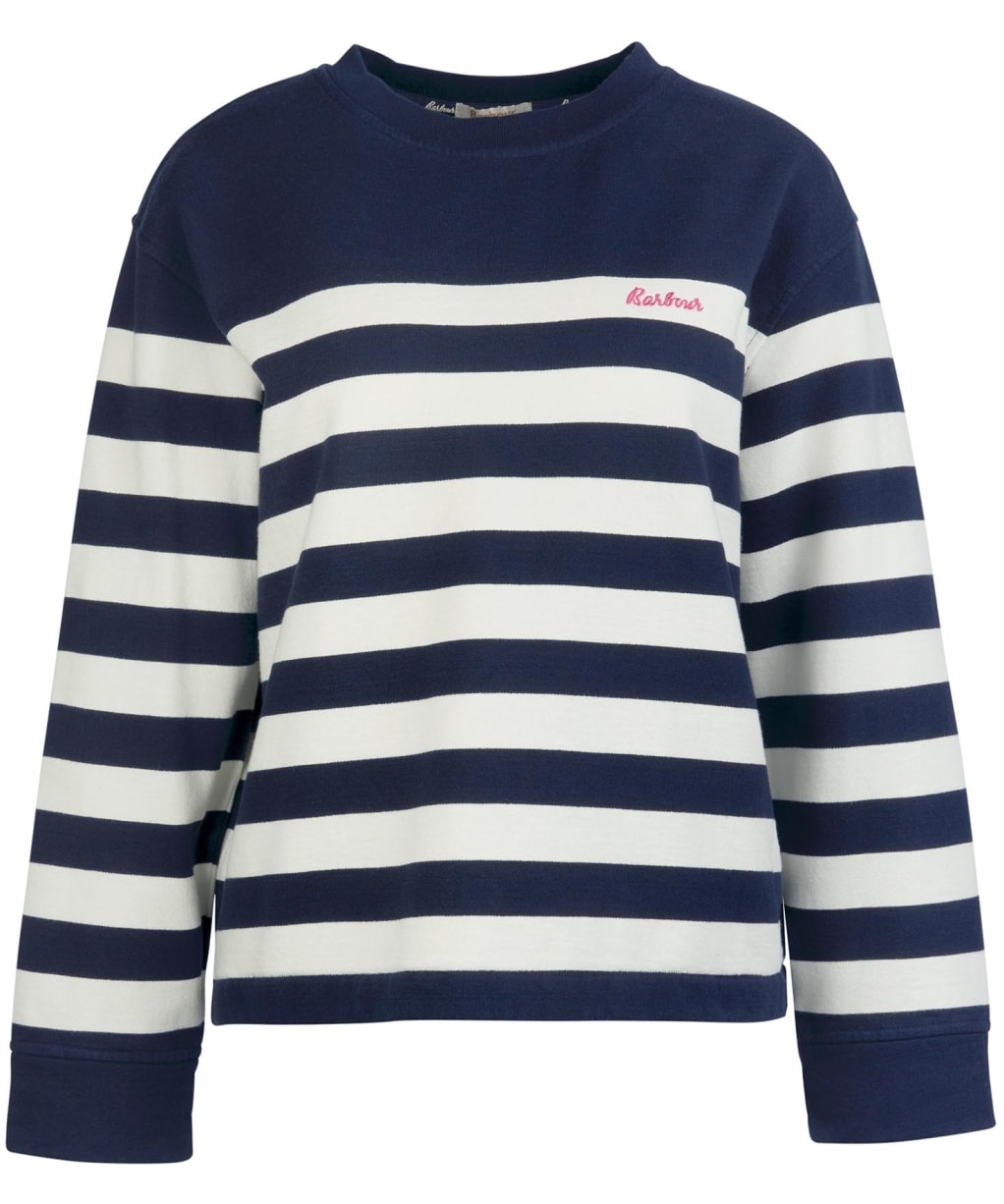 Women's Barbour Aster Overlayer - Navy Stripe