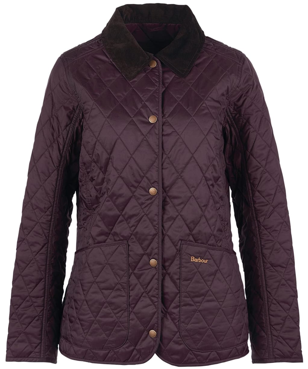 Women's Barbour Annandale Quilted Jacket - Black Cherry